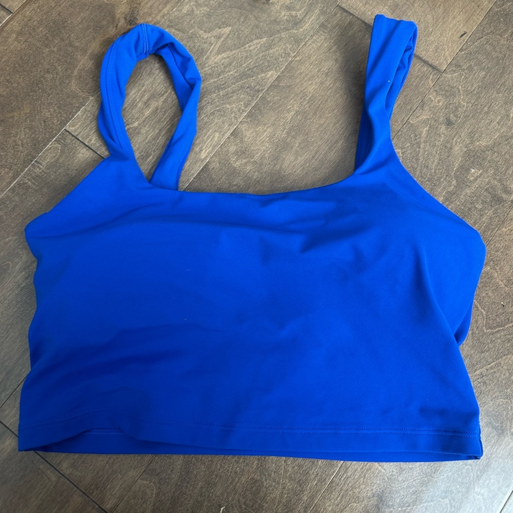 Athleta Blue workout Crop